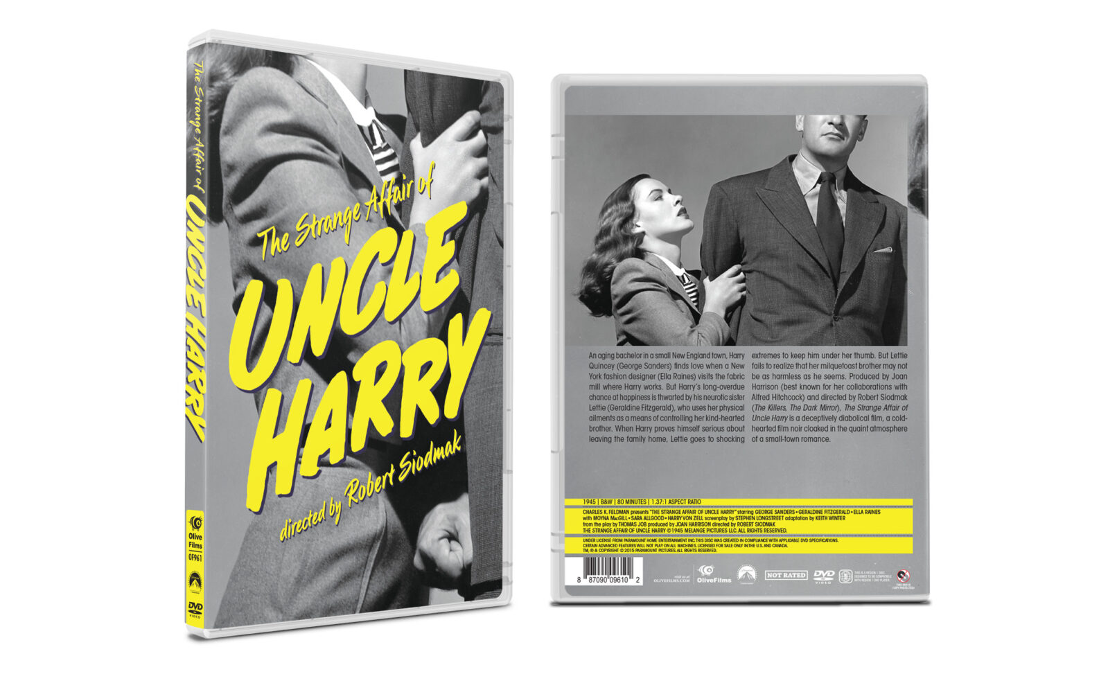 Strange Affair of Uncle Harry Packaging